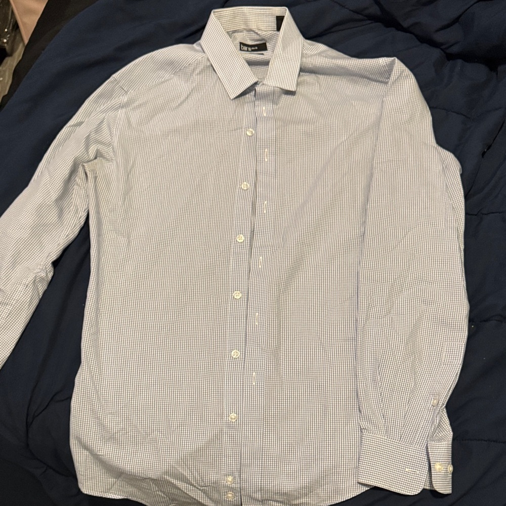 Men's Blue Checkered Shirt